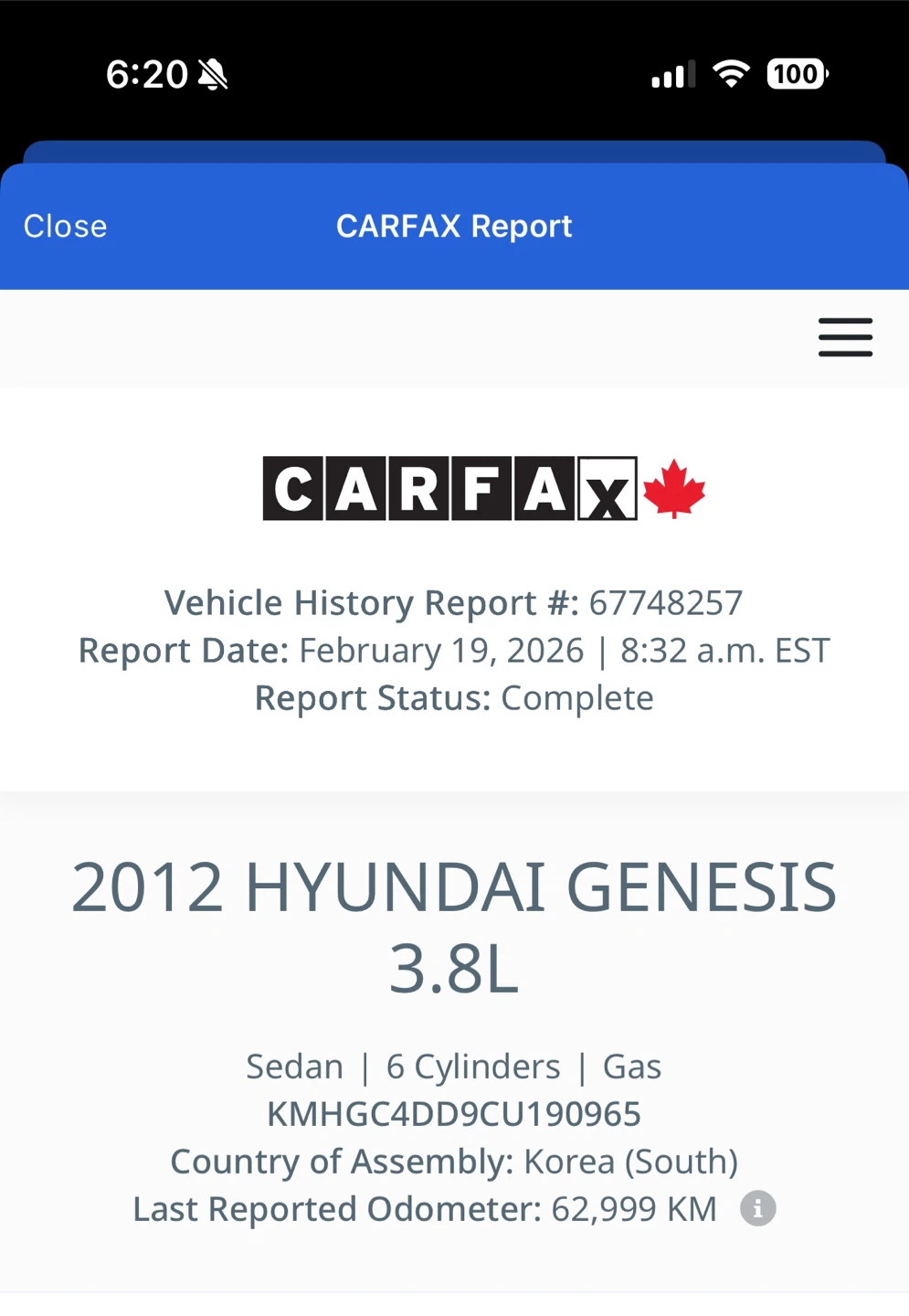 2012 Hyundai Genesis 3.8L Sedan - photo 2