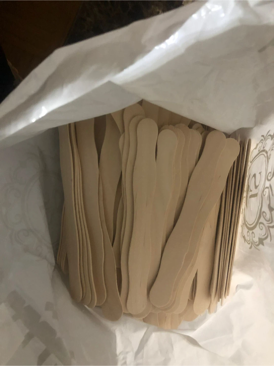 New Large Size wavy Wooden Craft Sticks / Popsicle Sticks - photo 4