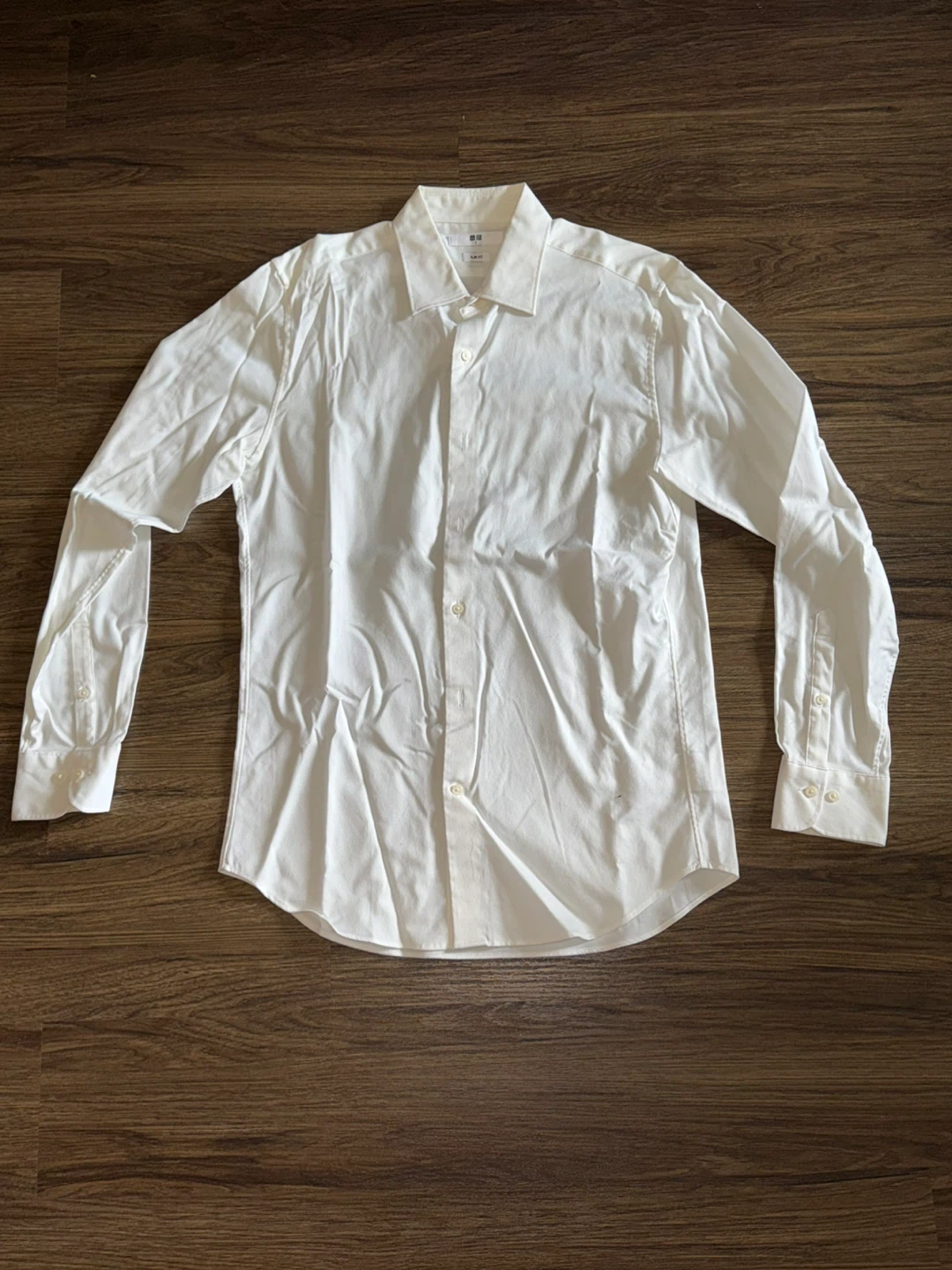 Uniqlo White Slim Fit Dress Shirt Size S