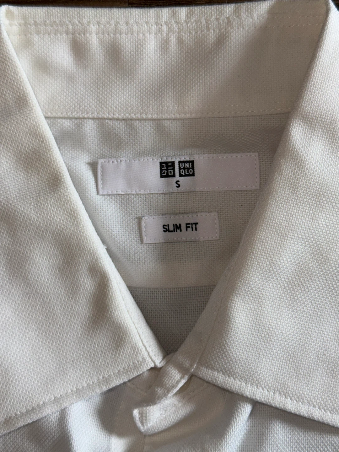 Uniqlo White Slim Fit Dress Shirt Size S - photo 3