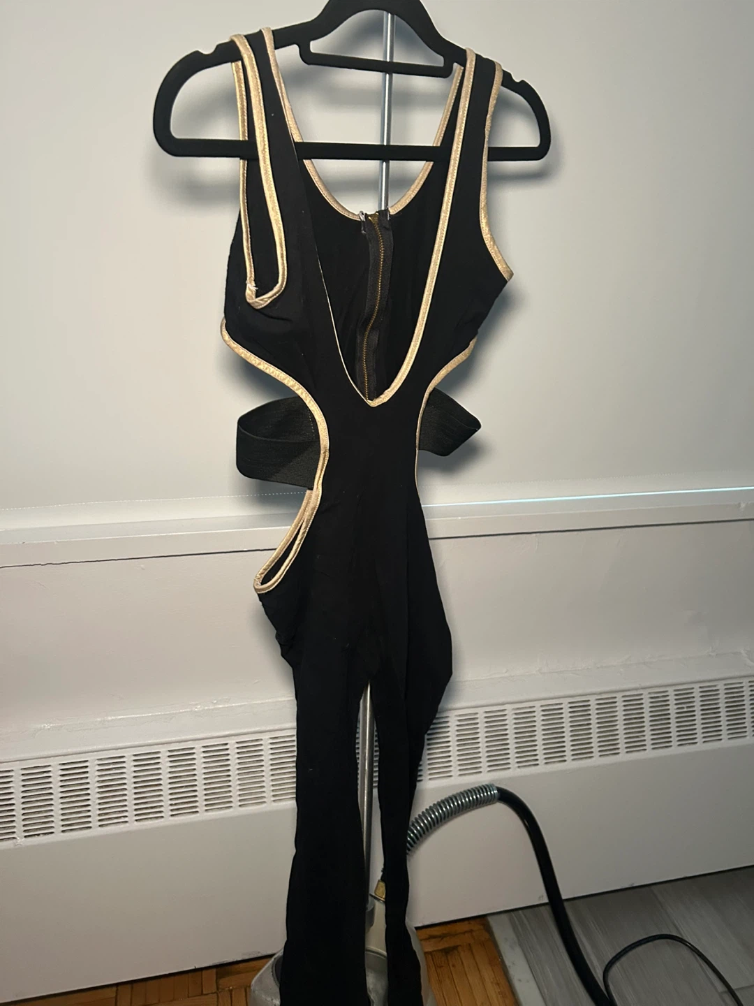 Three Black Cut-Out Jumpsuit - photo 2