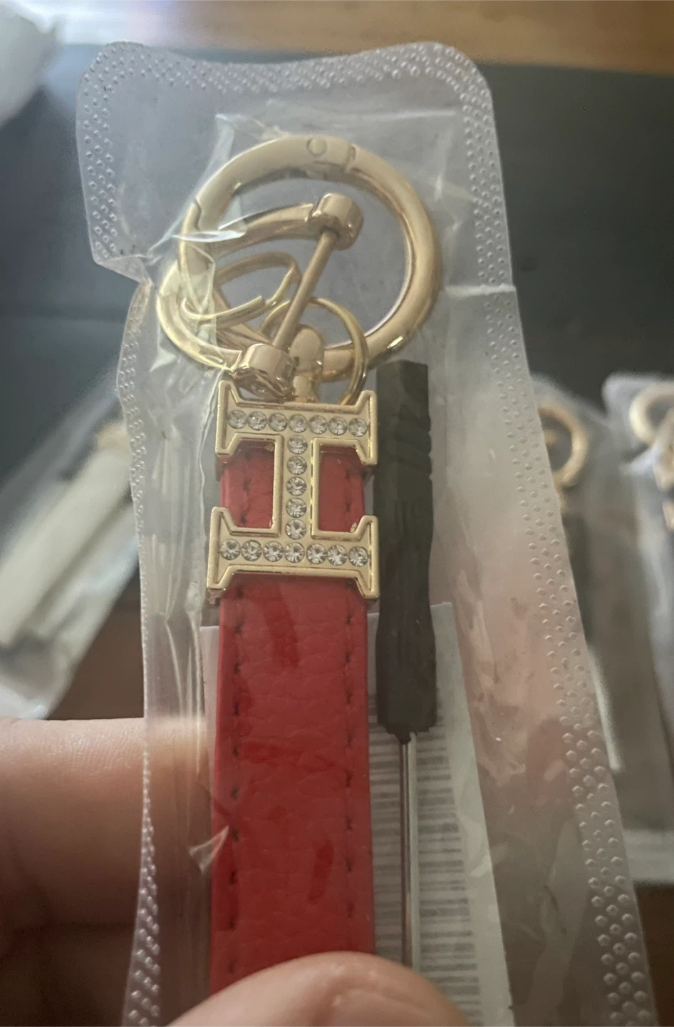 Designer Inspired "H" Logo Keychain - photo 3