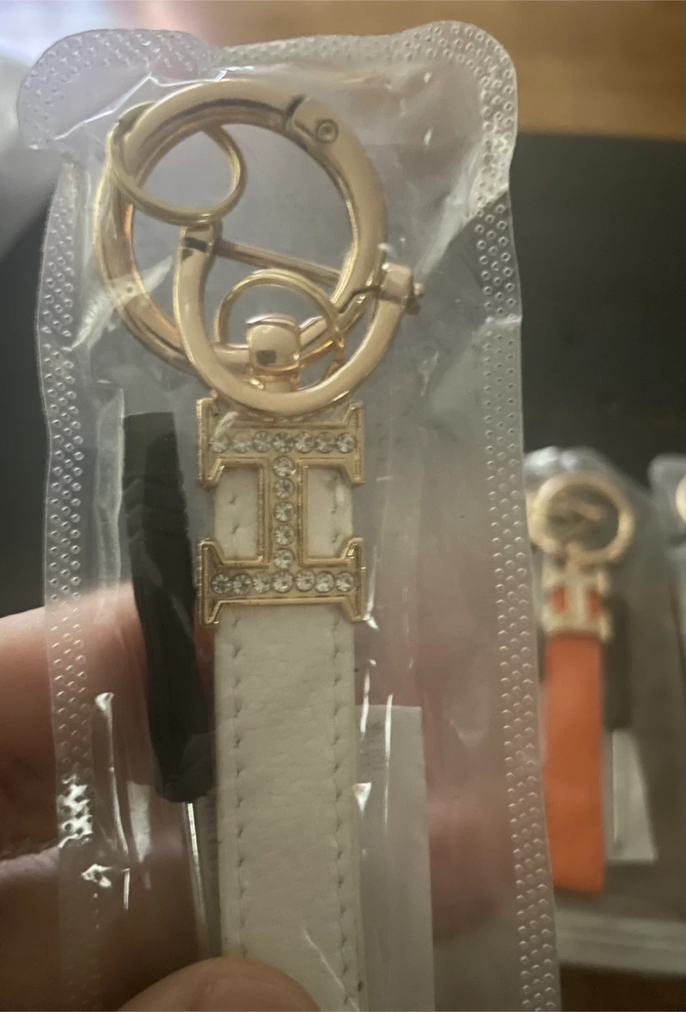 Designer Inspired "H" Logo Keychain - photo 2