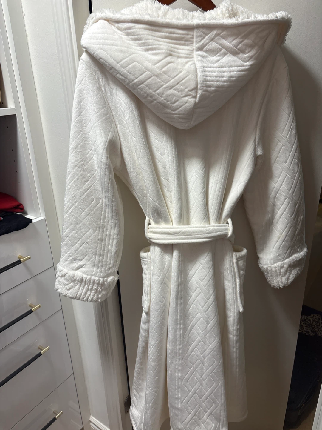 La Vie en Rose White Hooded Robe M/M - photo 4
