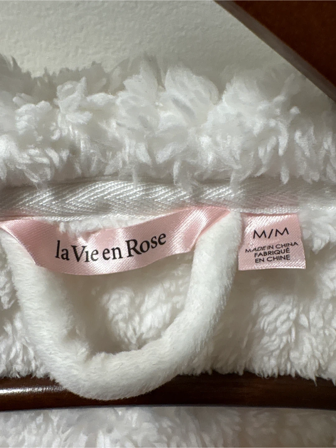 La Vie en Rose White Hooded Robe M/M - photo 3