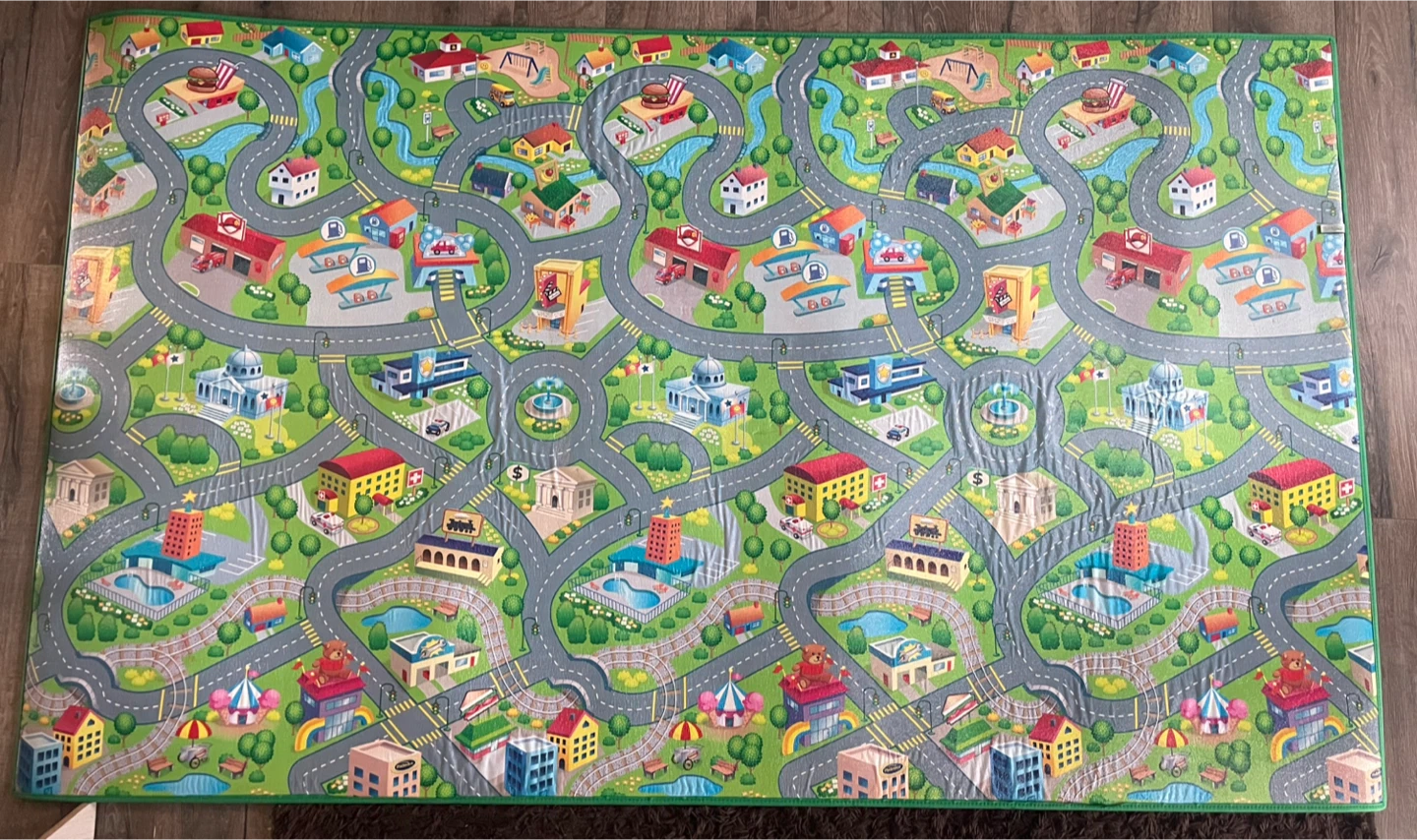 Kids Play Mat - City Roads Scene