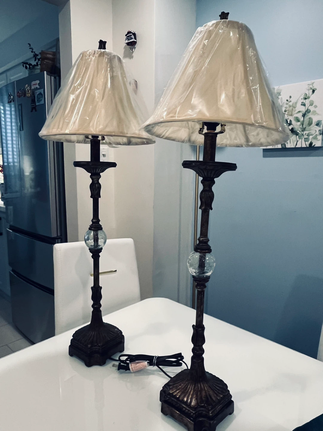 Pair of Vintage Style Table Lamps - photo 2