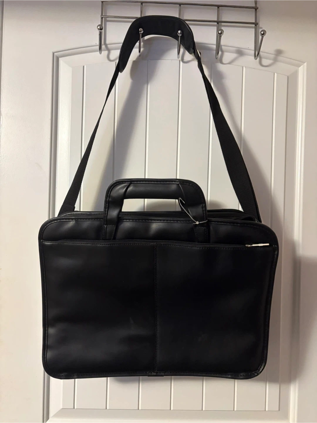 HP Black Leather Laptop Bag Briefcase - photo 2