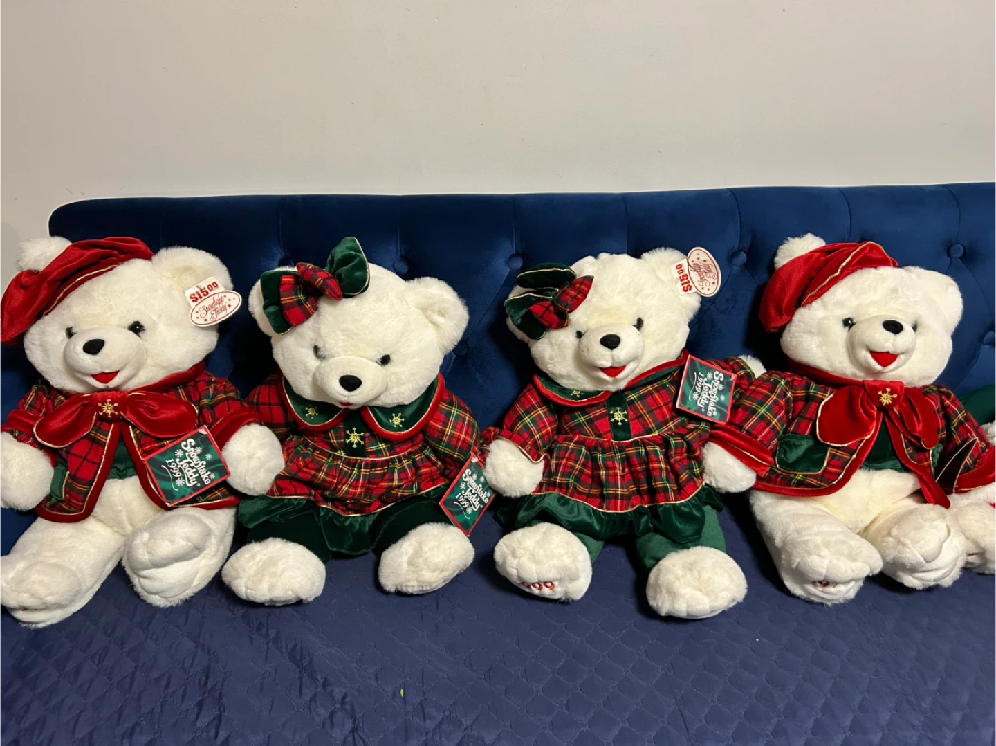 Snowflake Teddy 1999 Plush