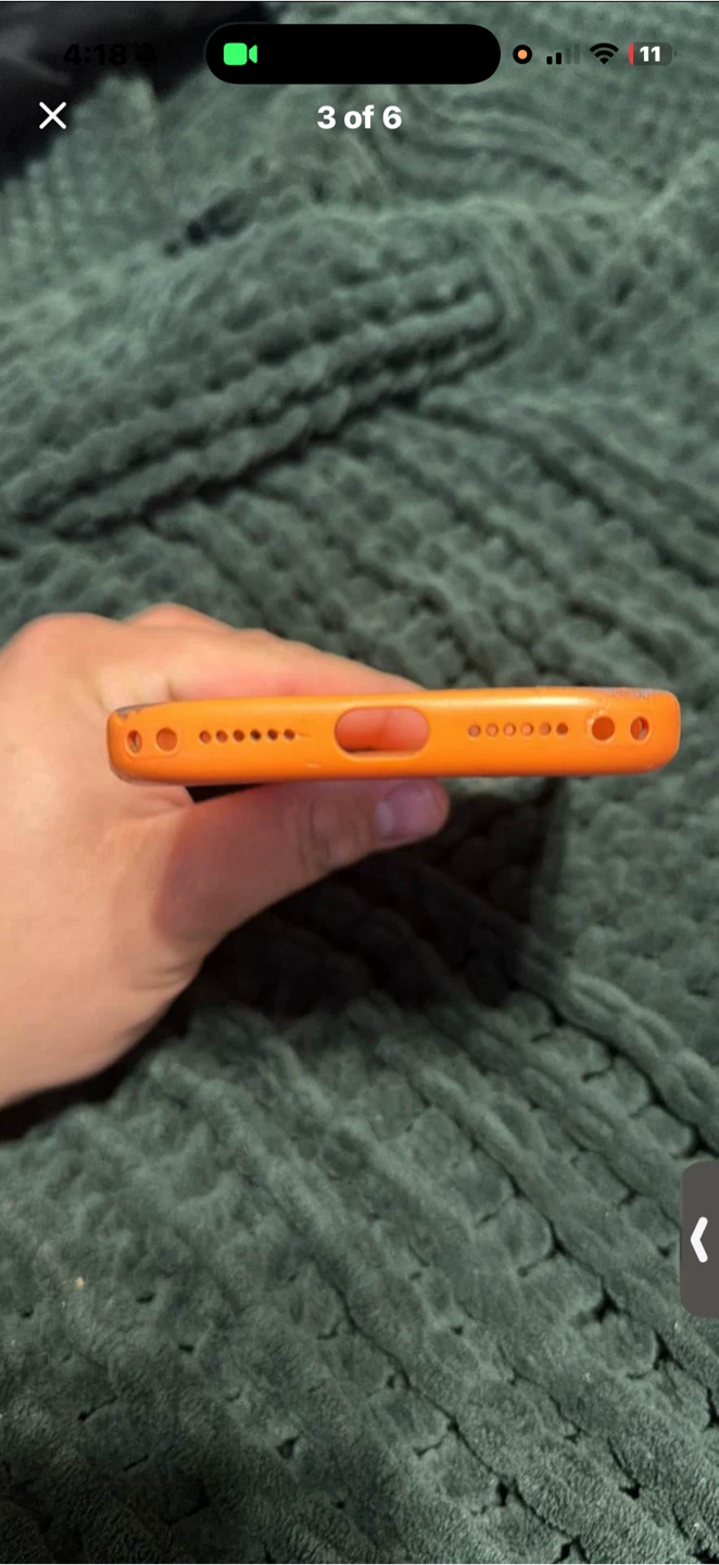 Apple iPhone 17 Pro Max Silicone Case with MagSafe - Orange - photo 5