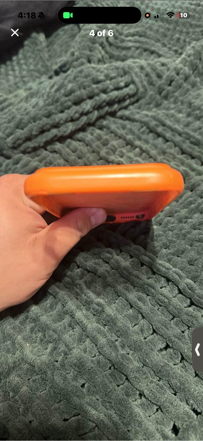 Apple iPhone 17 Pro Max Silicone Case with MagSafe - Orange - photo 4