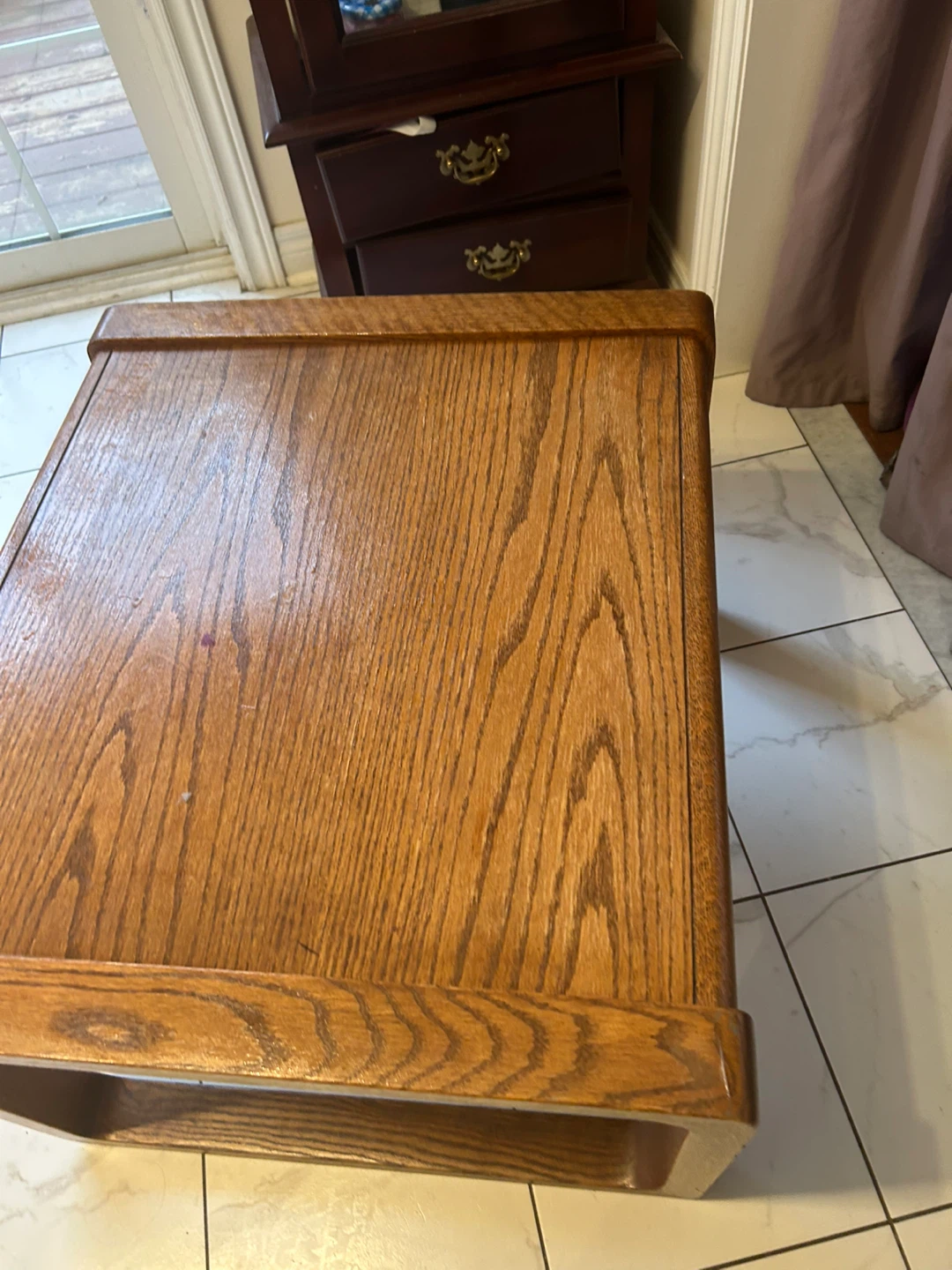 Wooden End Table - photo 2