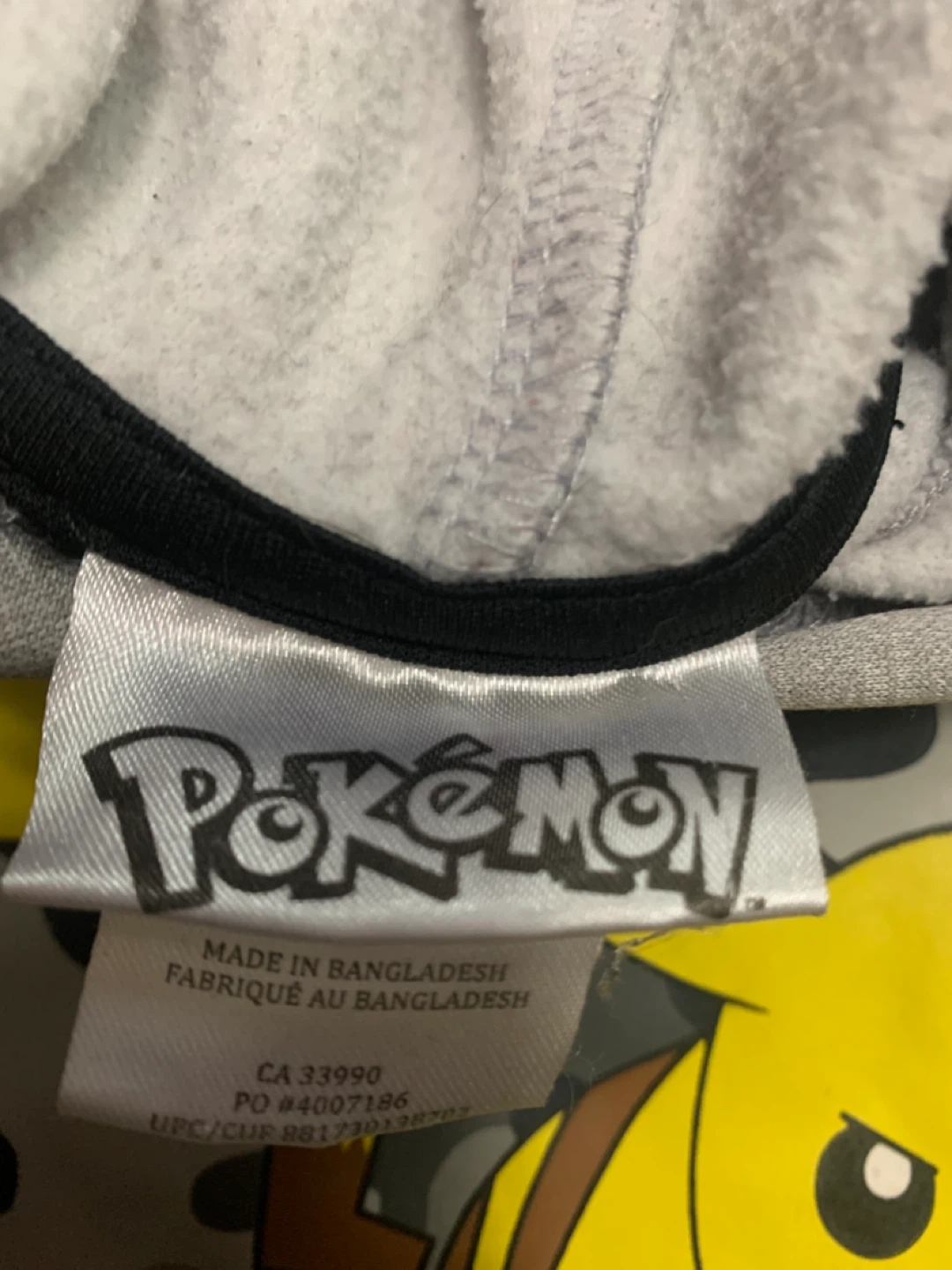 Pokemon Pikachu Grey Hoodie L/G (10-12) - photo 2