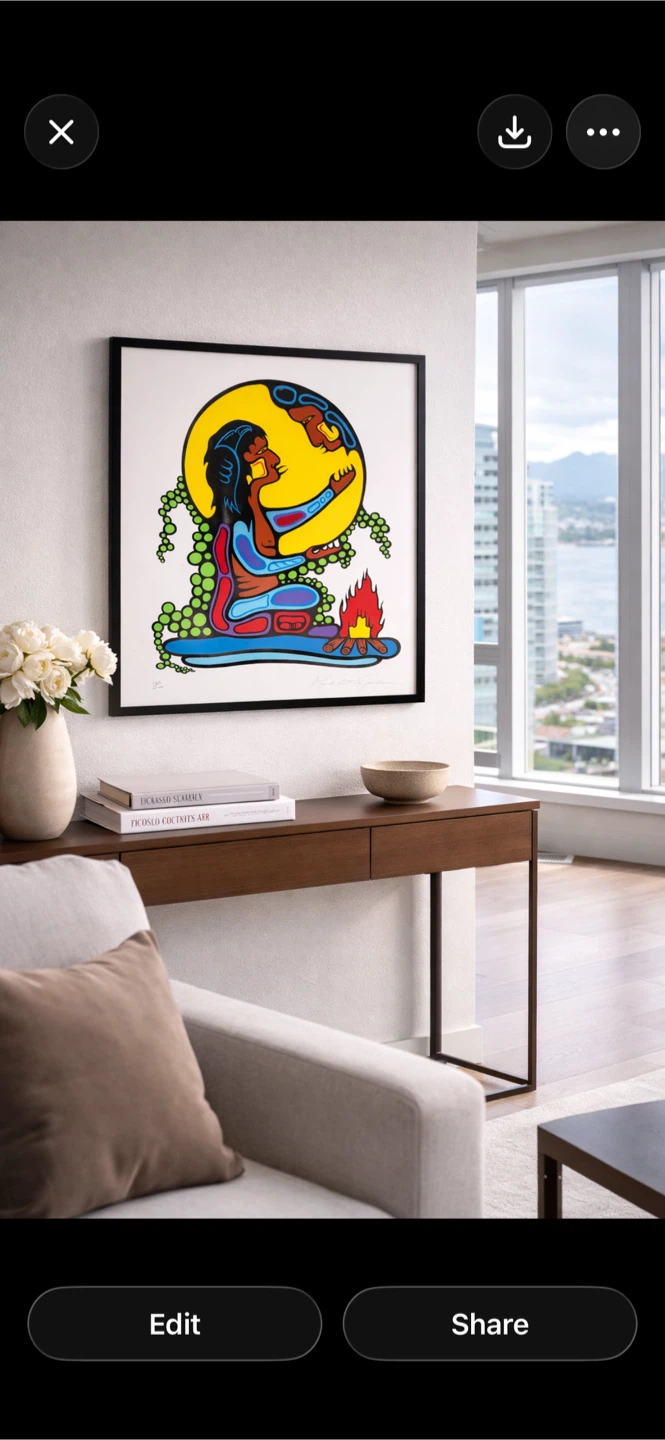 Mark Anthony Jacobson framed art print - Fire