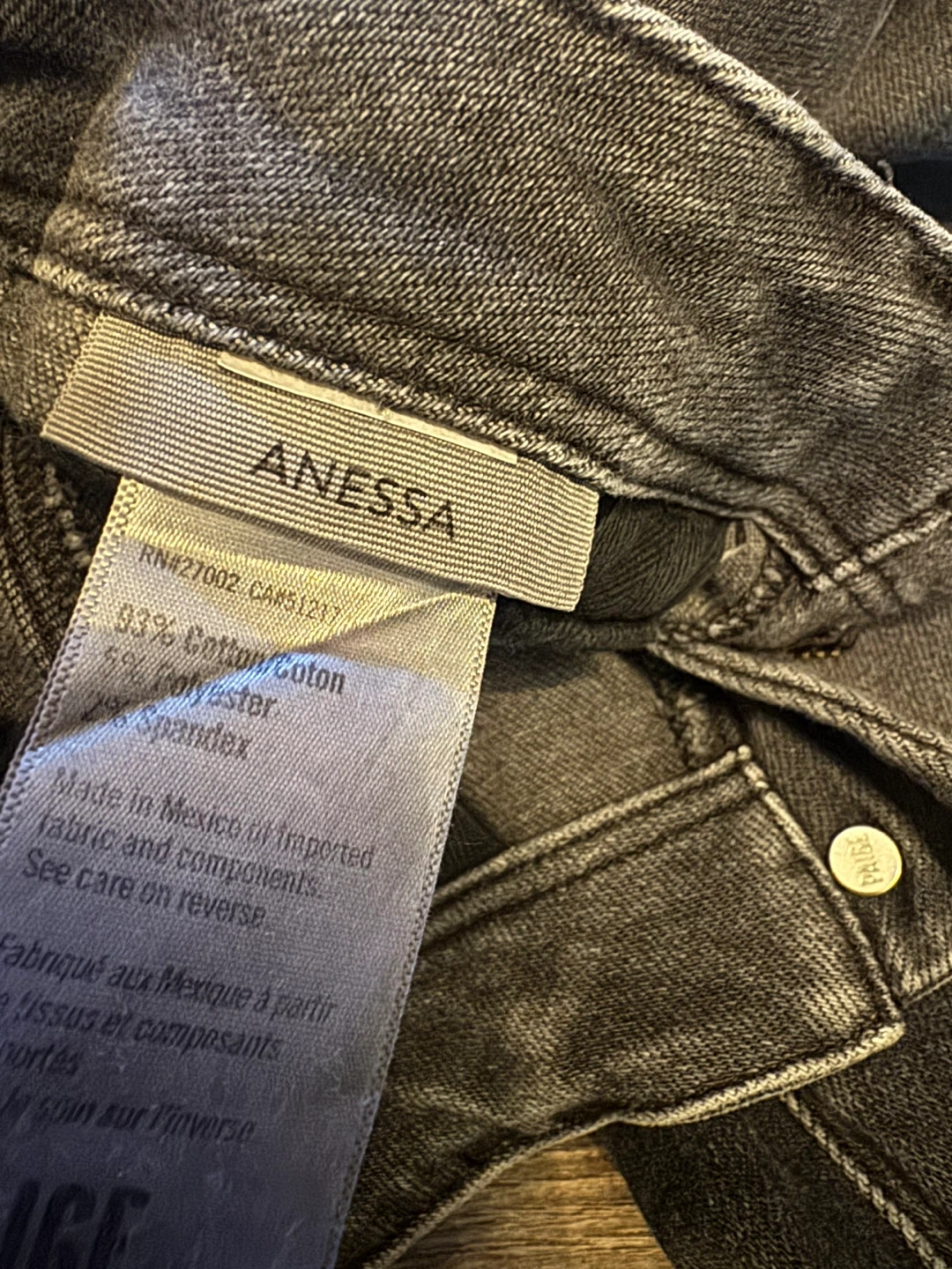PAIGE Anessa Wide Leg Jeans Size 26 - photo 4