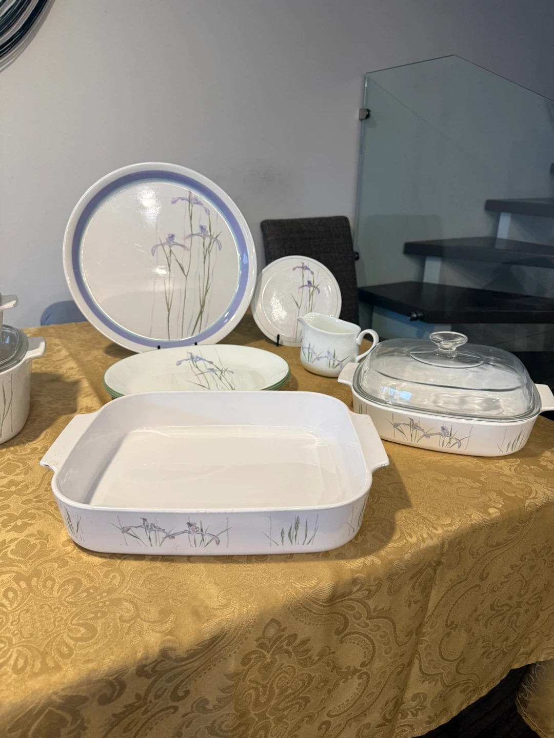 CorningWare Blue Iris Casserole Dish Set - photo 4
