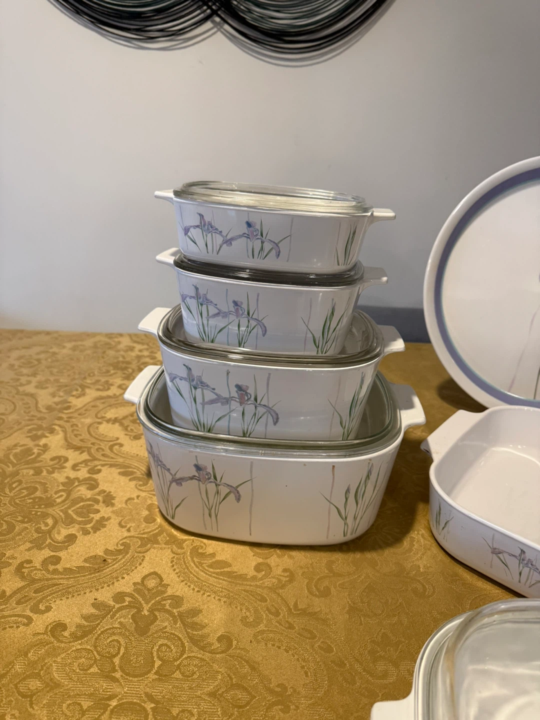 CorningWare Blue Iris Casserole Dish Set - photo 5