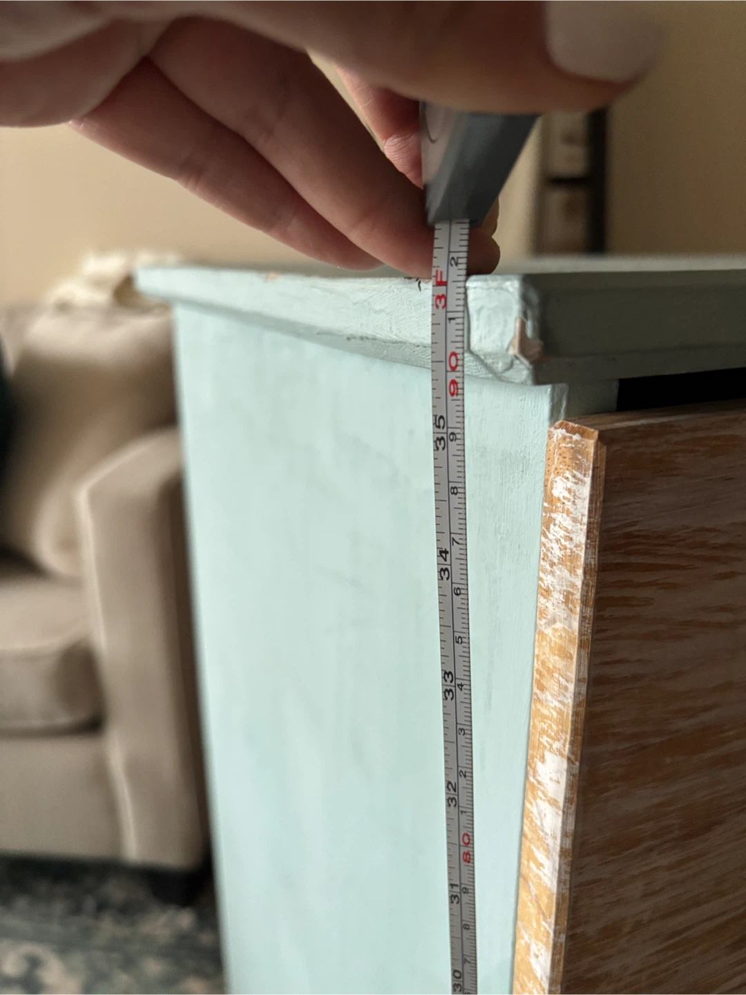 Light Blue 3-Drawer Dresser - photo 5