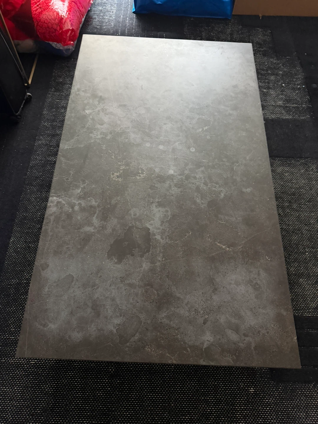 Restoration Hardware DELPHINE BLUESTONE & METAL COFFEE TABLE - photo 2