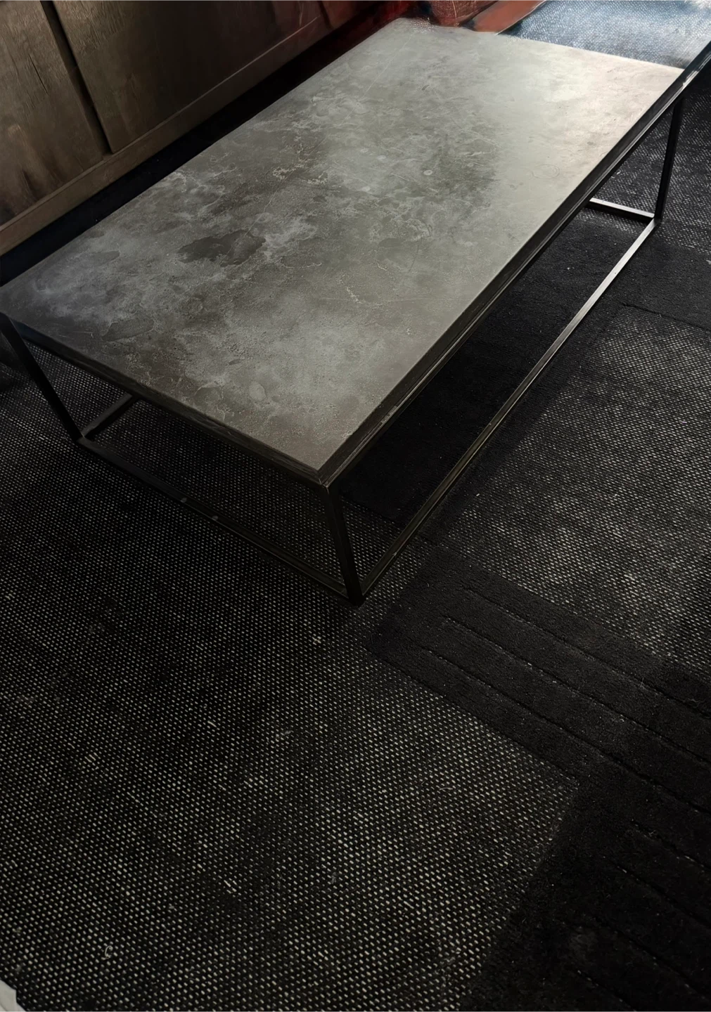 Restoration Hardware DELPHINE BLUESTONE & METAL COFFEE TABLE - photo 3
