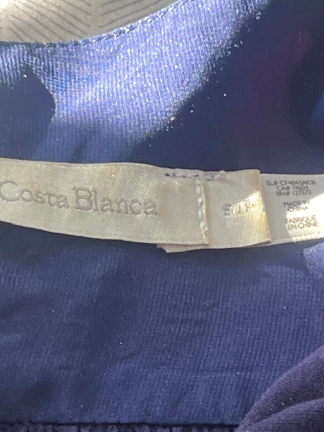 Costa Blanca Navy Blue Tunic Top - photo 3
