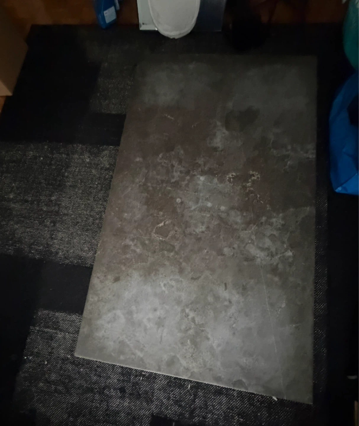 Restoration Hardware DELPHINE BLUESTONE & METAL COFFEE TABLE - photo 4