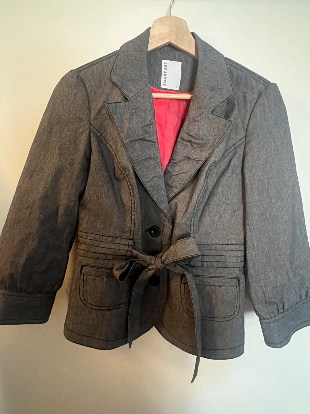 Smart Set Women's Grey Blazer Jacket