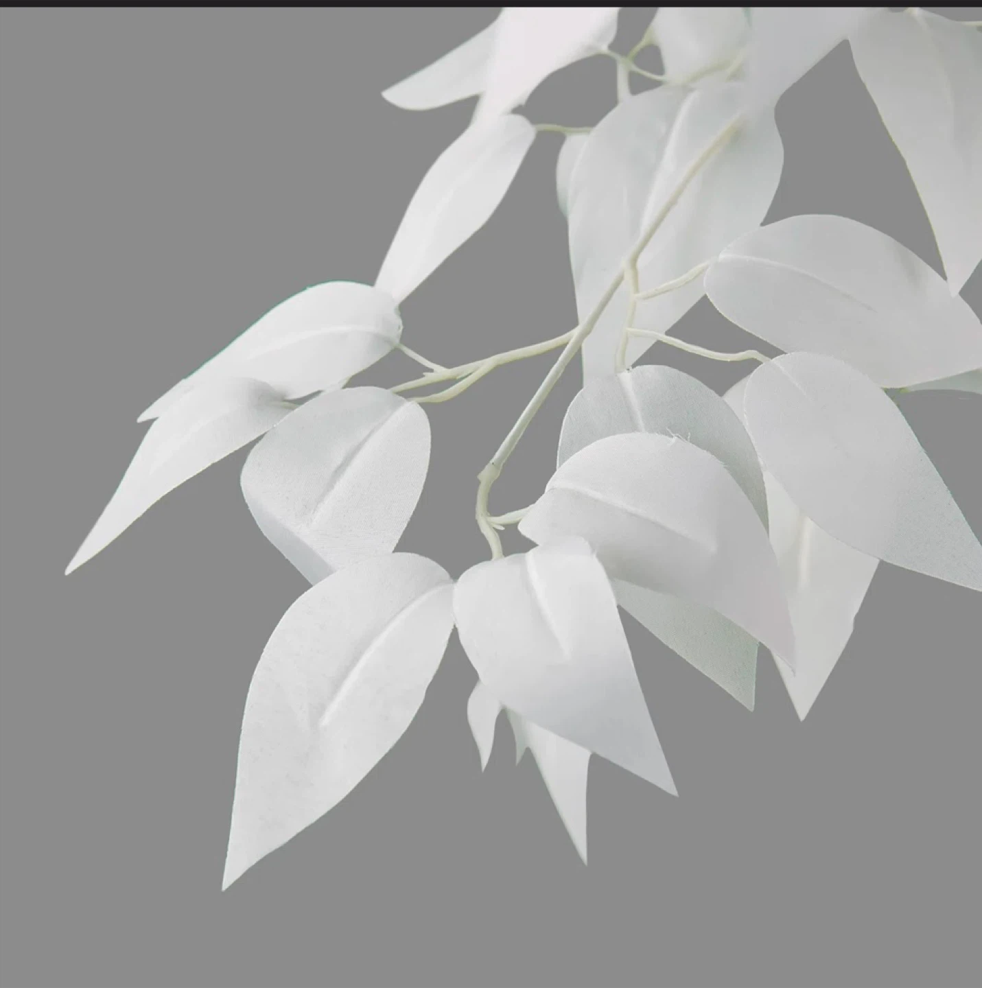 White Artificial Ficus Tree - photo 2