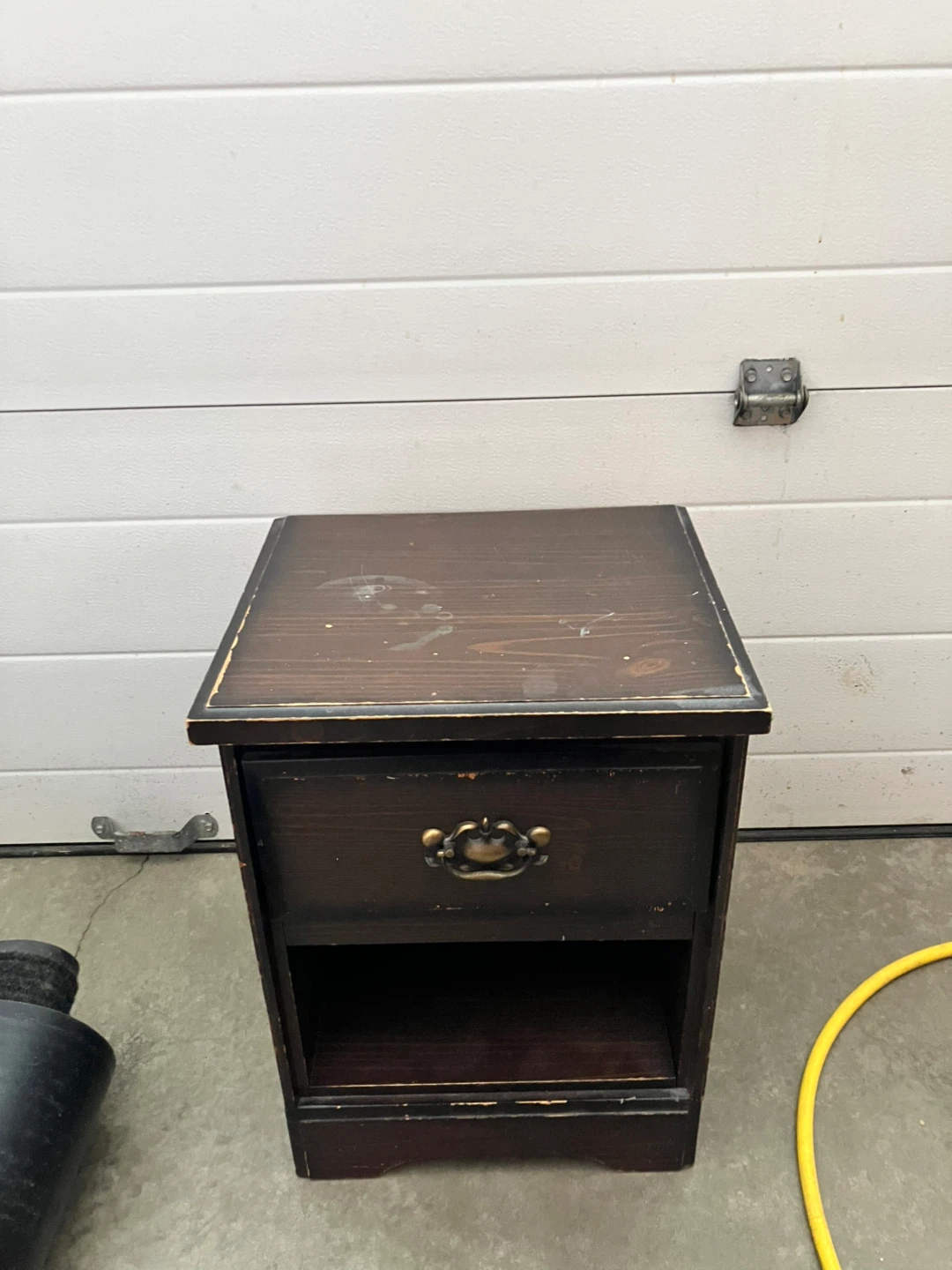 Dark Wood Dresser and Nightstand Set