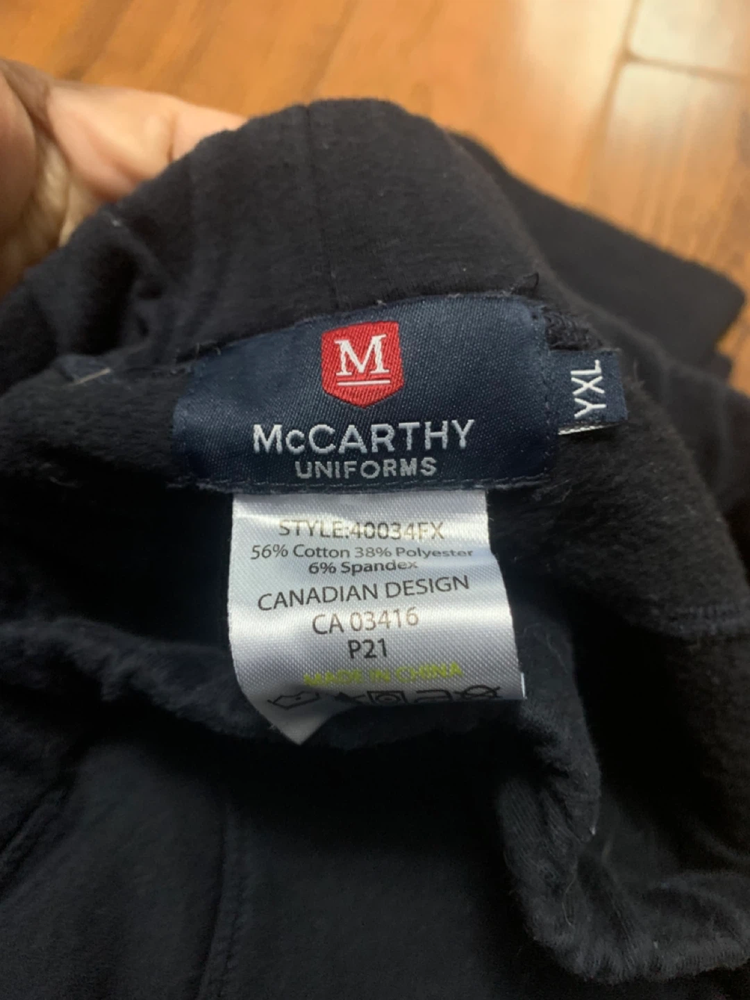 McCarthy Uniforms Black Pants YXL - photo 2
