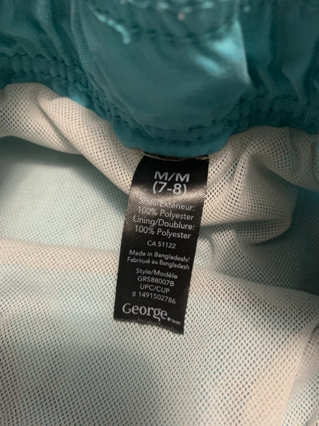 George Boys Blue Swim Trunks Size M/M (7-8) - photo 2