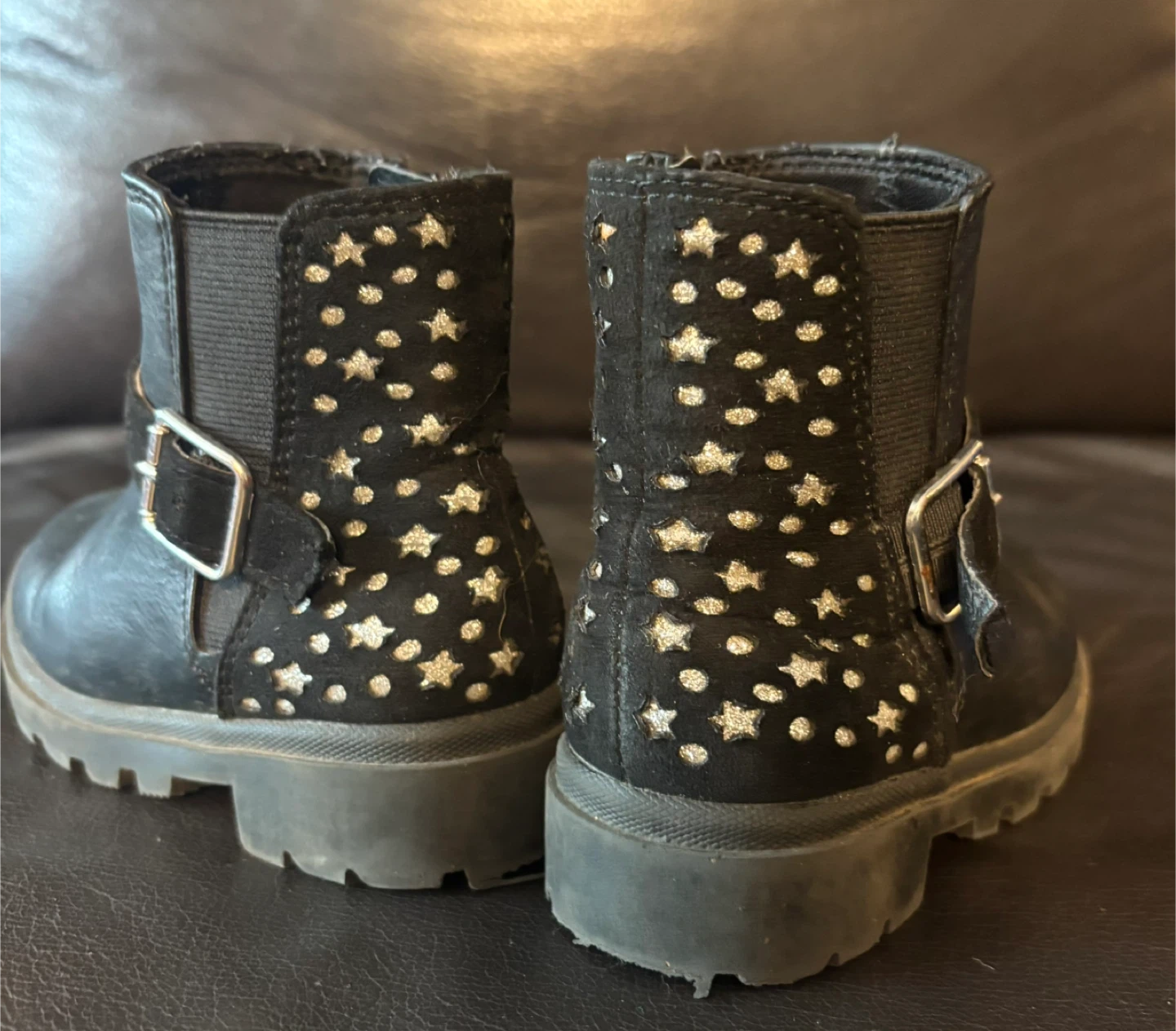 Black Star Embellished Ankle Boots - photo 4