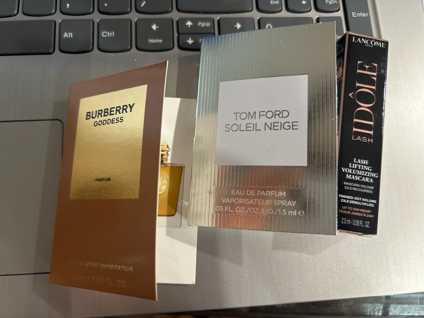 Burberry Goddess, Tom Ford Soleil Neige, Lancome Idole Lash Set