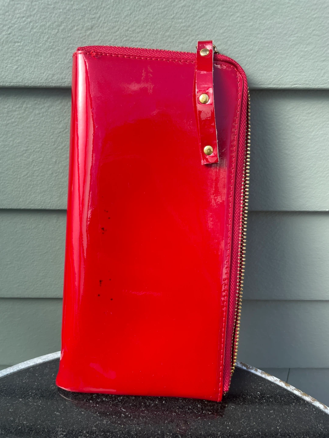 Red Patent Wallet with Cartoon Pirate Girl Design - photo 3