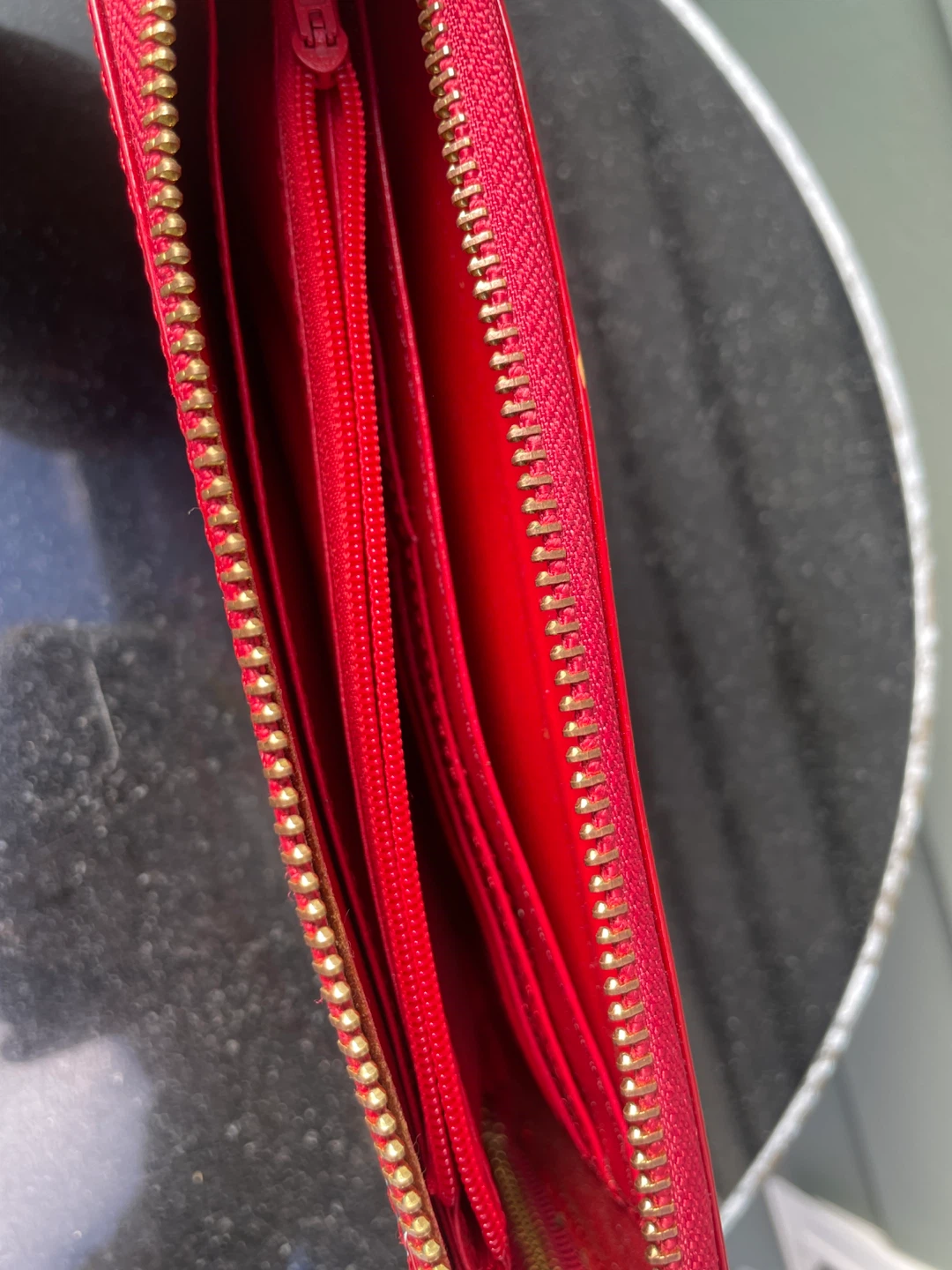 Red Patent Wallet with Cartoon Pirate Girl Design - photo 4