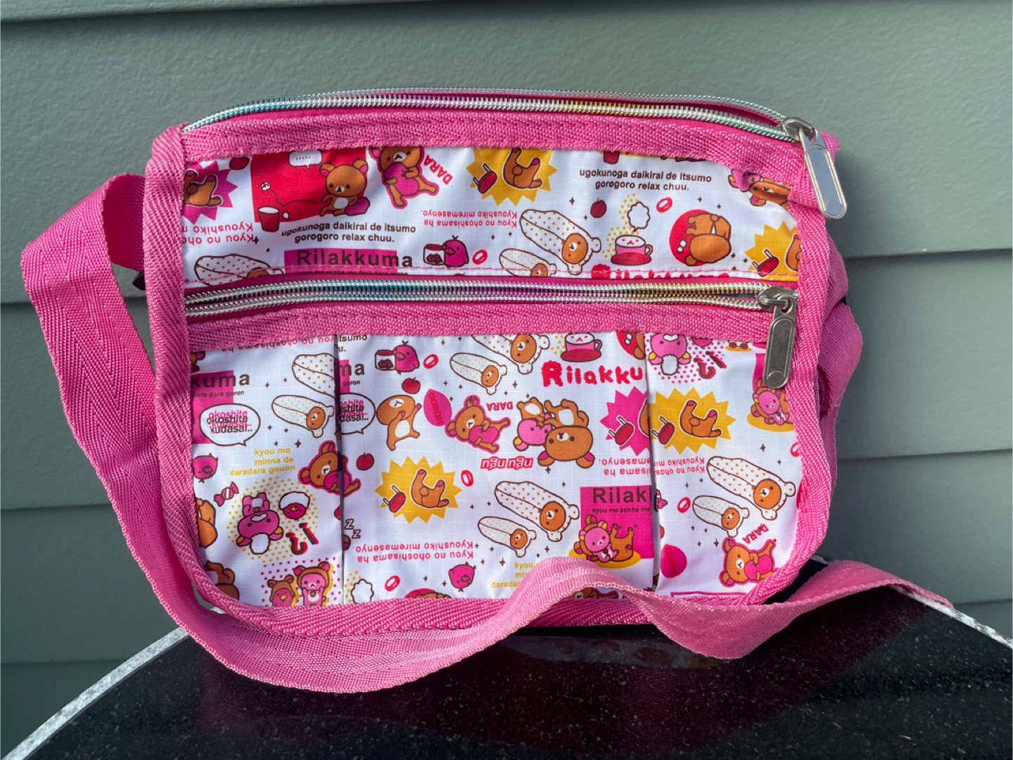 Rilakkuma Pink Small Crossbody Bag