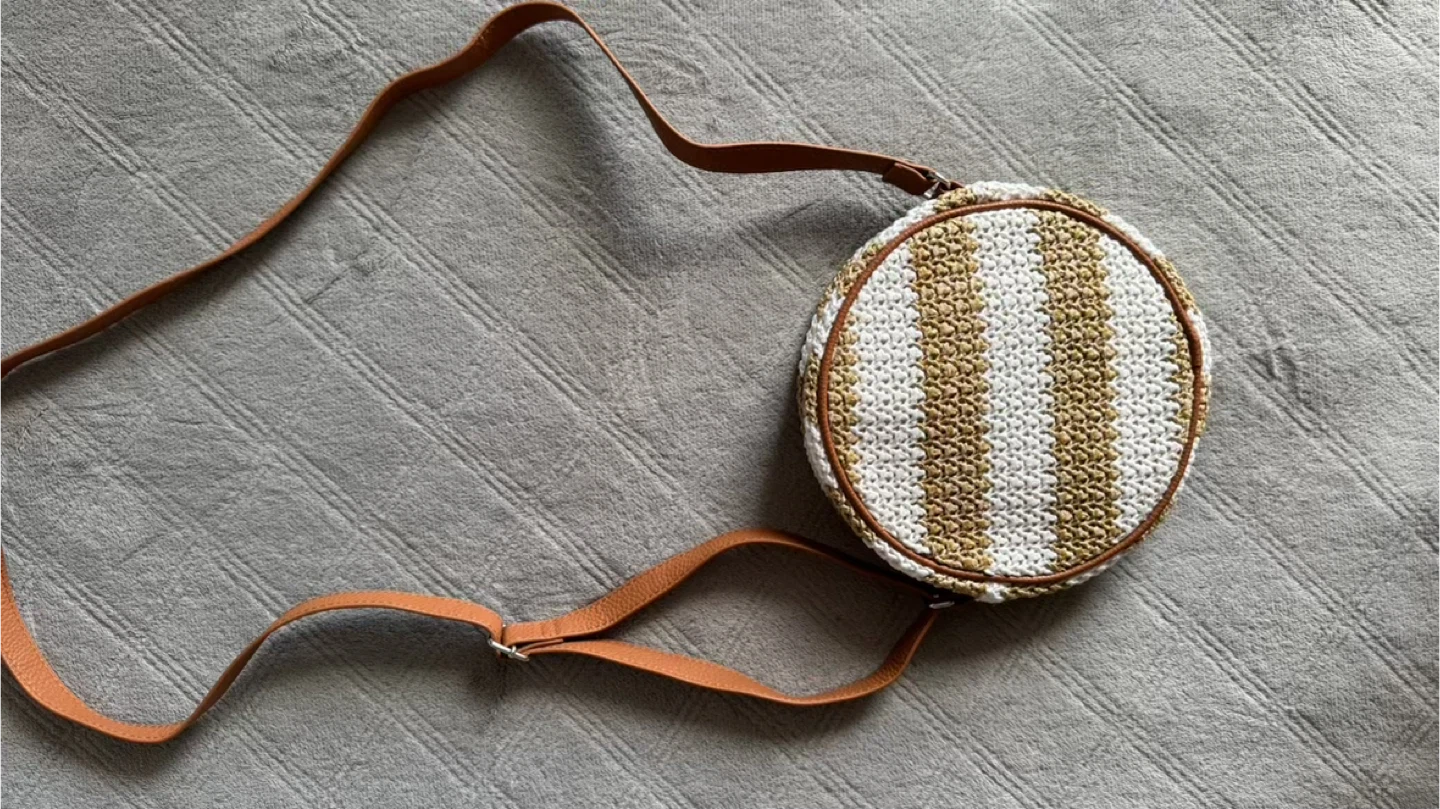 Round Straw Crossbody Bag - photo 2