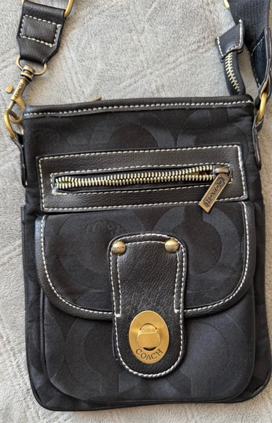 90’s COACH Blacks Canvas Crossbody Bag - photo 5