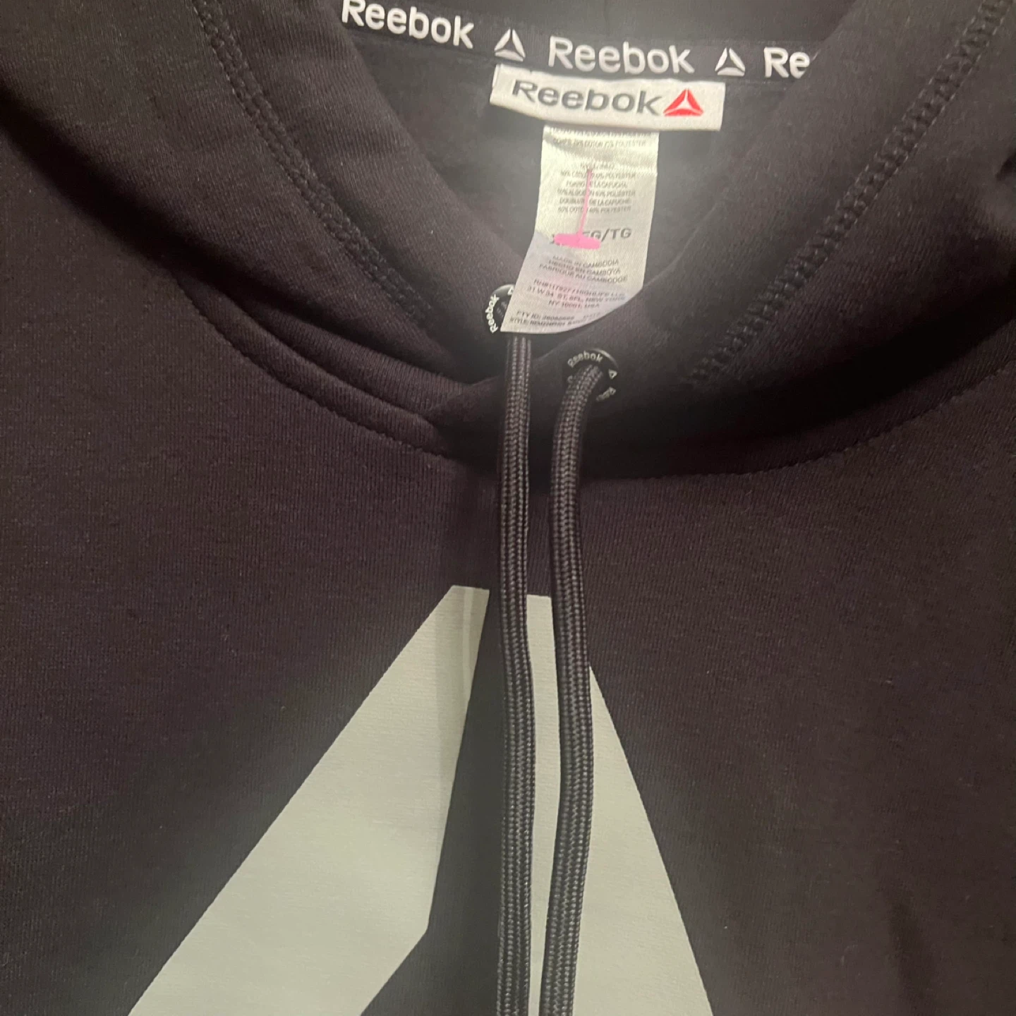Reebok RBK Delta CVC Fleece Hood Black XL - photo 2