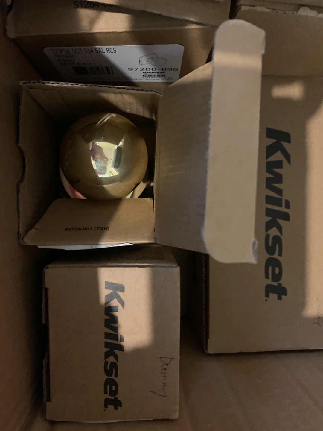 Grouping of Brass Round Door Knobs - Various - photo 2