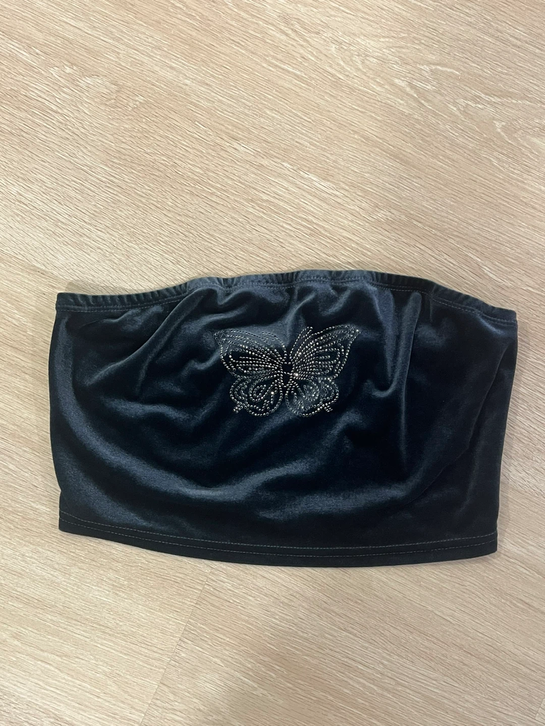 3 Peice Dark Velvet Blue Matching Set Butterfly Set - photo 4