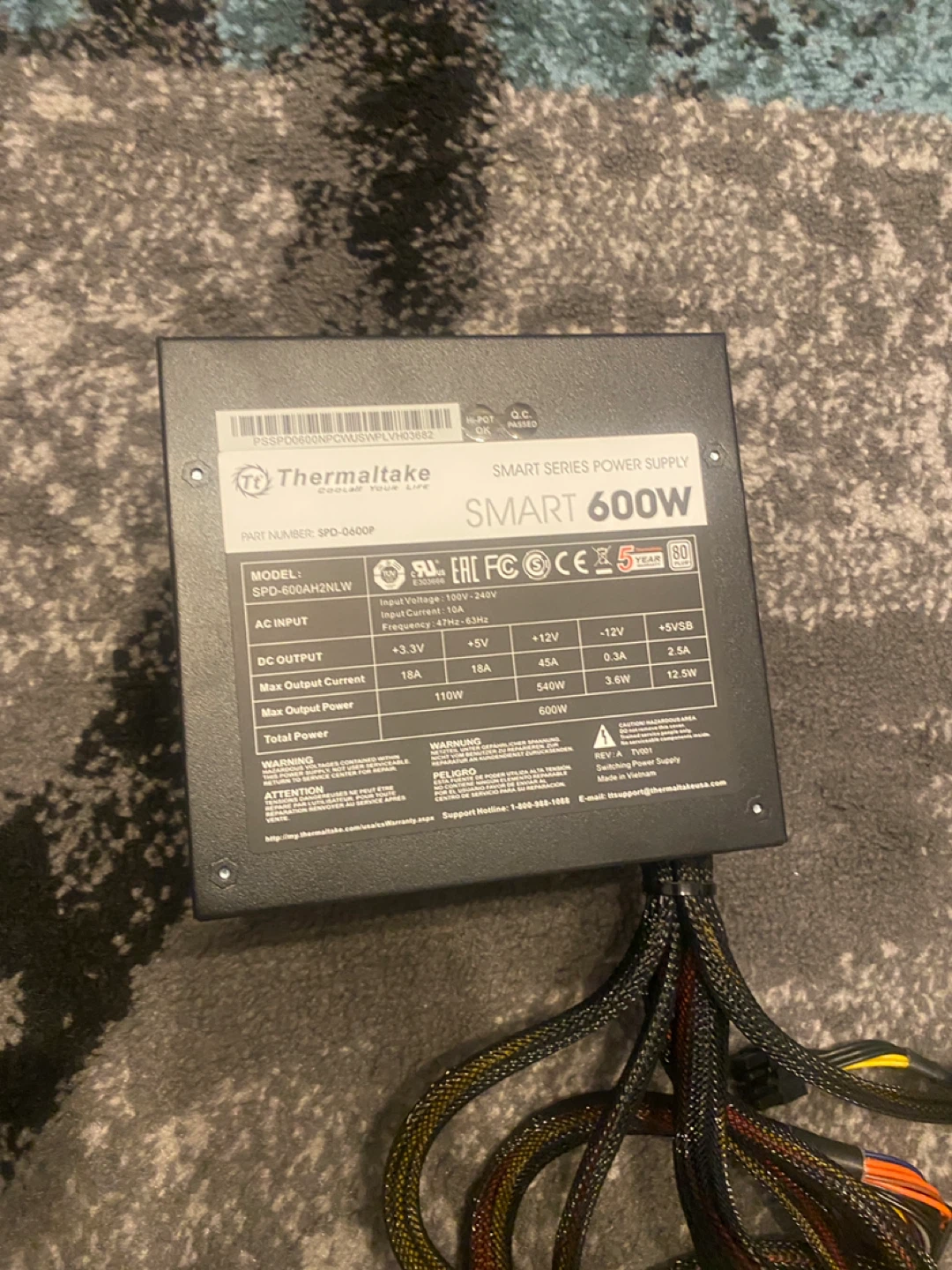 Need gone - Thermaltake SMART 600W Power Supply - photo 3