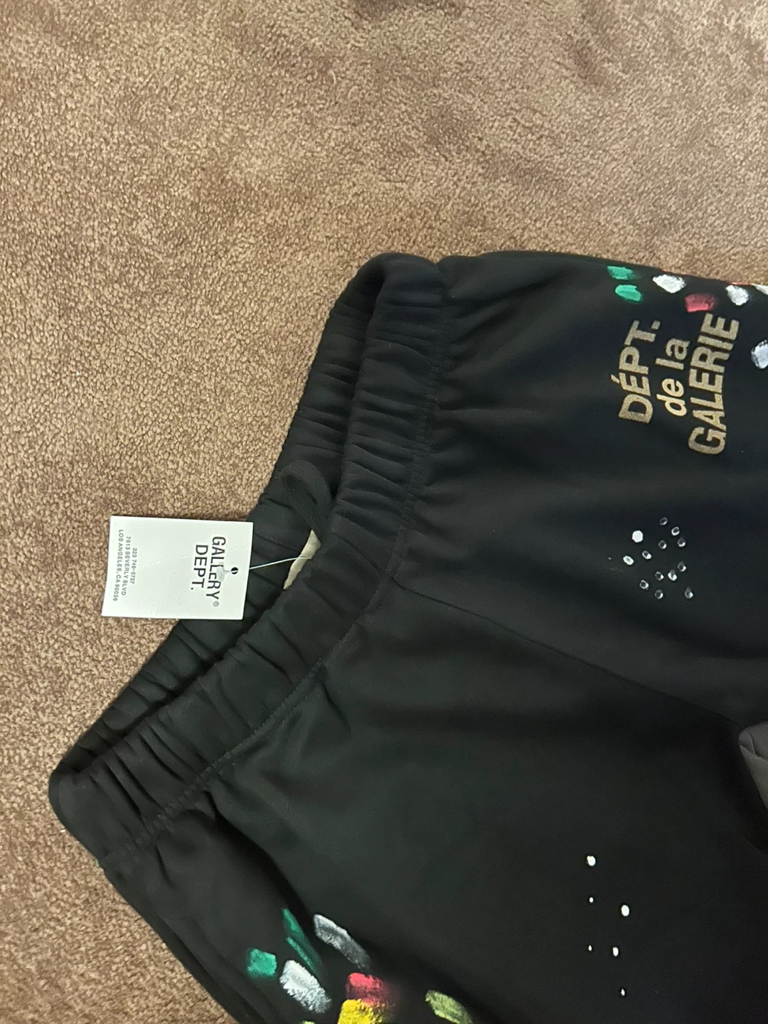 Gallery Dept. Black Painted Sweatpants - photo 3
