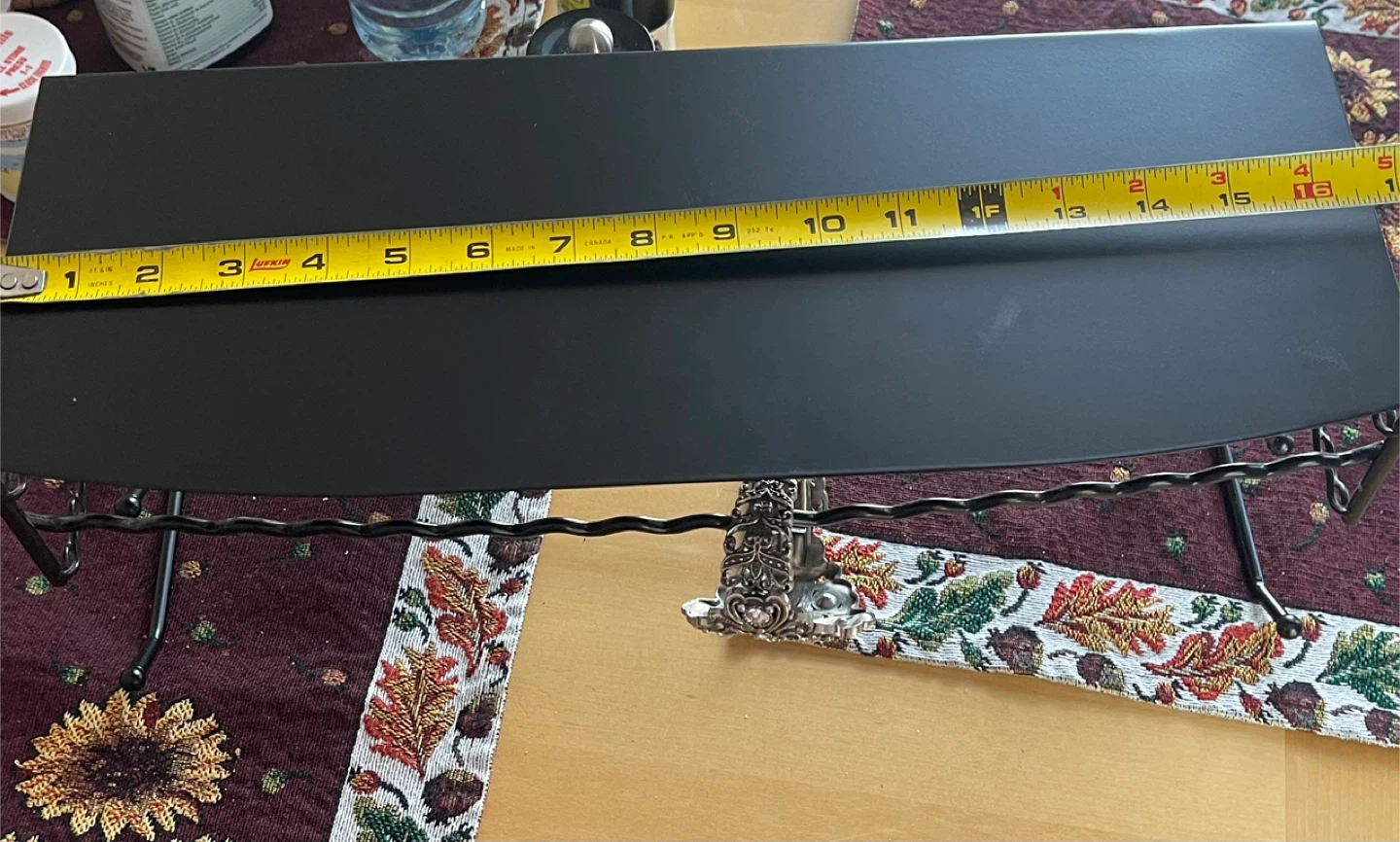 Black Metal Wall Shelf for jewelry with Hooks - photo 4