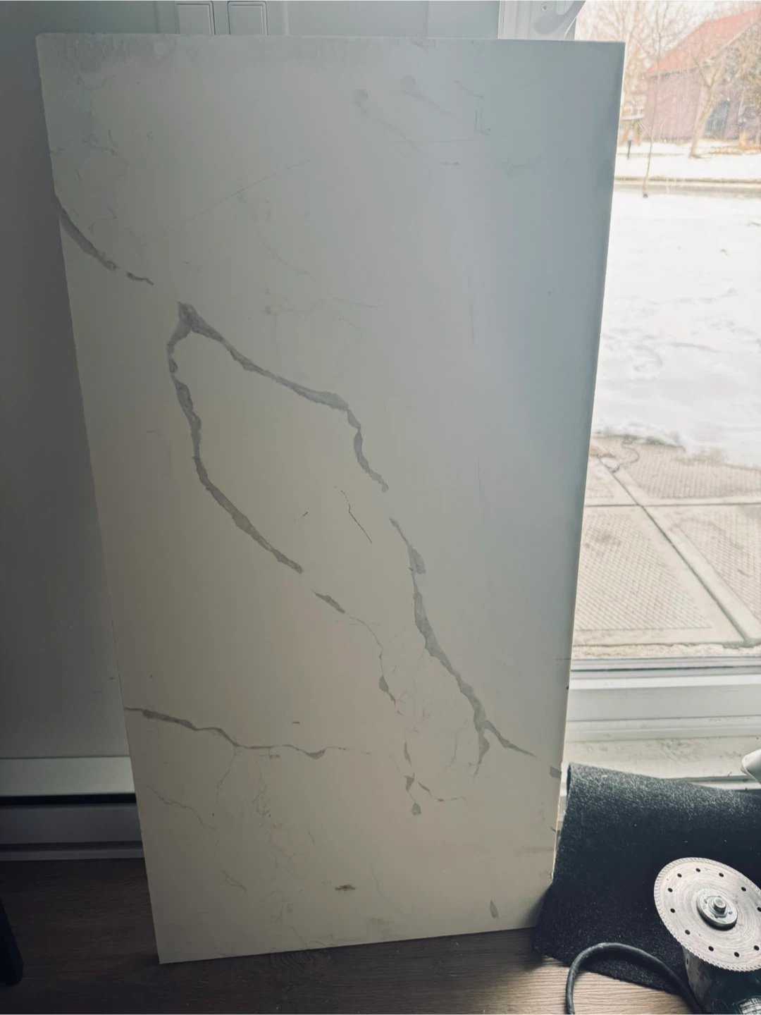 Countertop Quartz Slab 18x 37.5 " cutting/polish included - photo 5