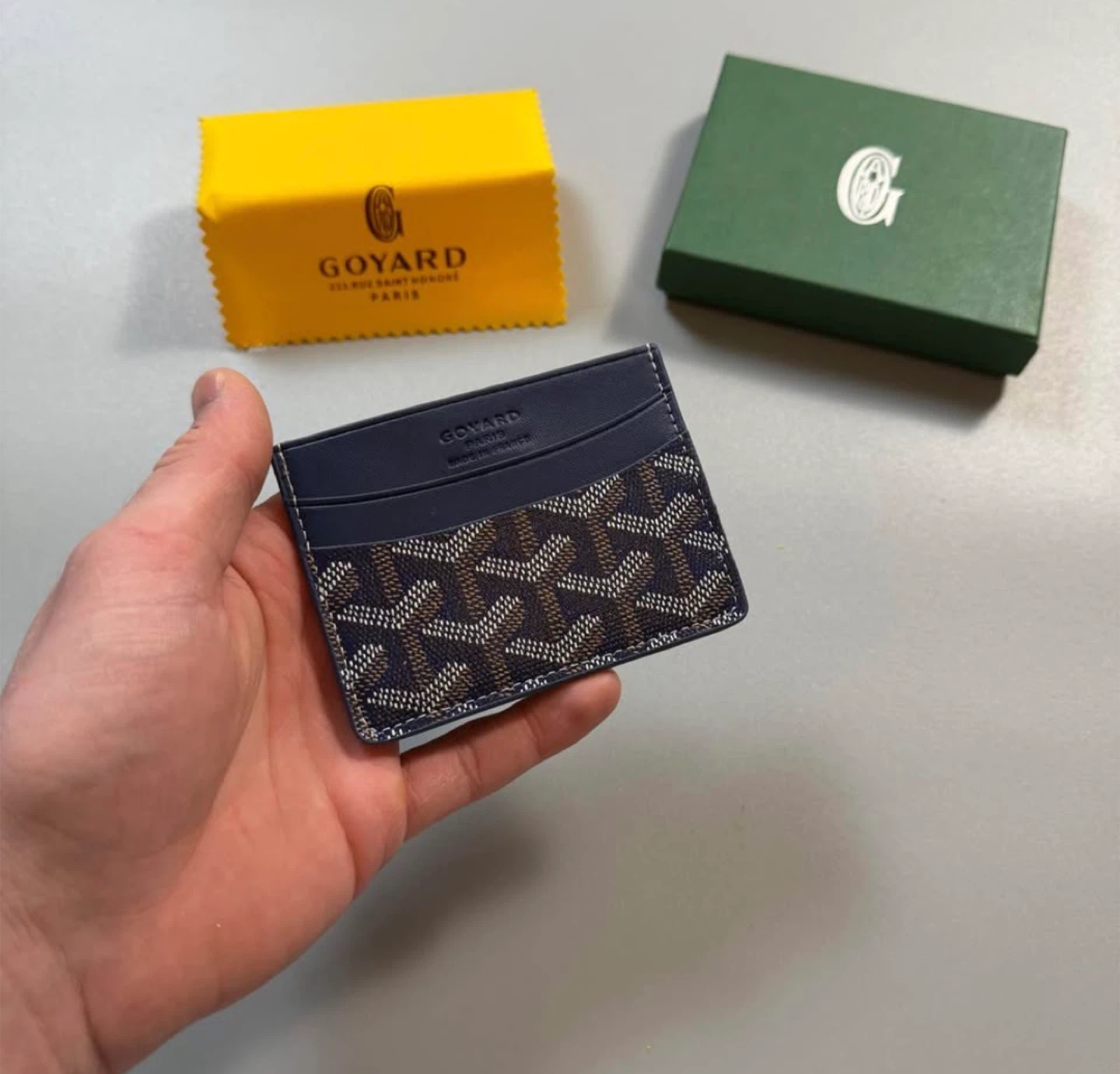 Brand new Goyard Cardholder black, blue, white, pink
