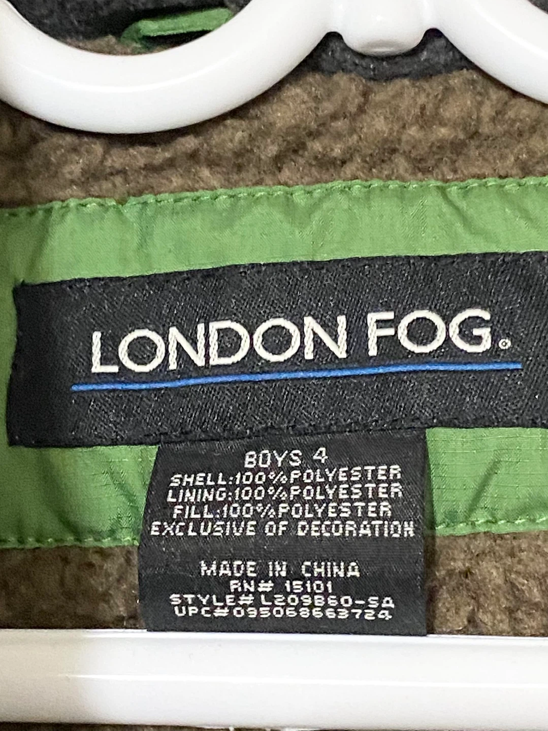London Fog Boys' Winter Jacket - Green - Size 4 - photo 5