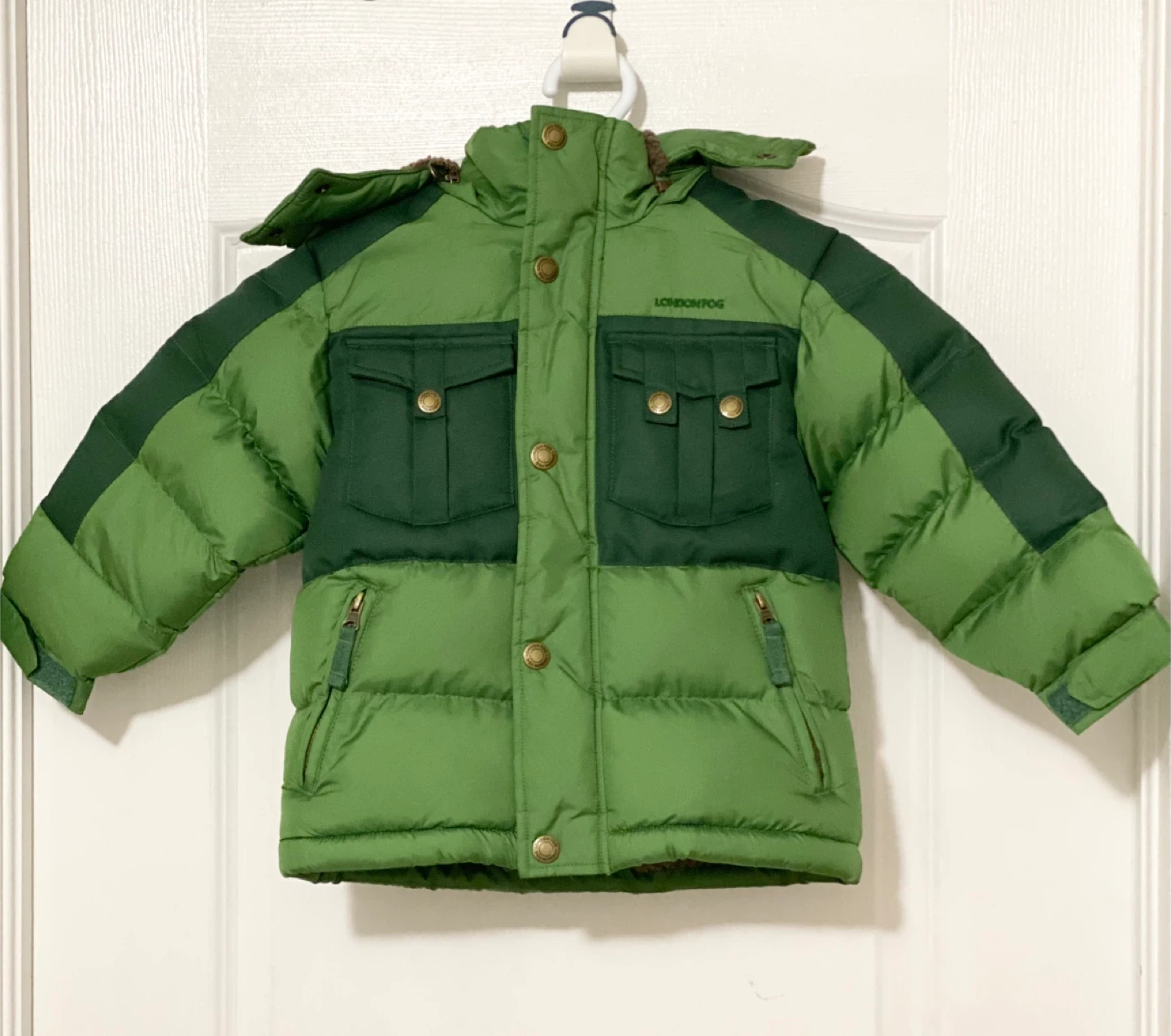 London Fog Boys' Winter Jacket - Green - Size 4