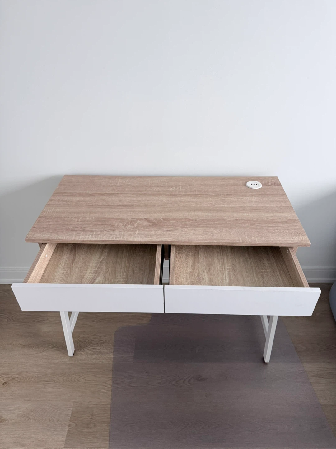 Compact Desk with Two Drawers - photo 2