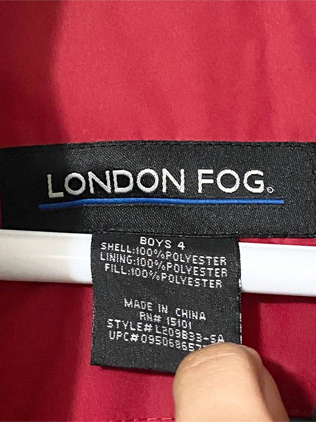London Fog Boys' Red Winter Jacket - Size 4 - photo 4